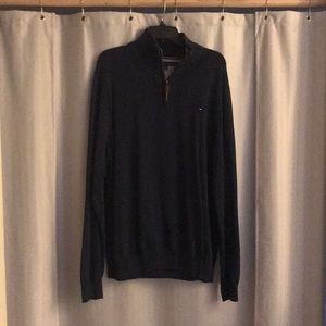 Men’s Tommy Hilfiger quarter zip pullover Navy XXL